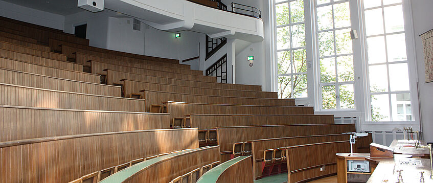 View of empty lecture hall